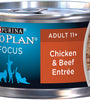 Purina Pro Plan Focus Senior Cat 11 + Chicken & Beef Entree Canned Cat Food