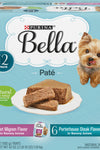Purina Bella Natural Small Breed Pate Variety Pack Filet Mignon & Porterhouse Steak in Juices Wet Dog Food