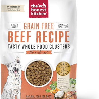 The Honest Kitchen Whole Food Clusters Grain Free Beef Dry Dog Food, 20 lb Bag