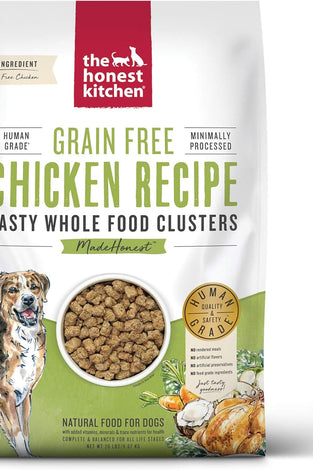 The Honest Kitchen Whole Food Clusters Grain Free Chicken Dry Dog Food, 20 lb Bag