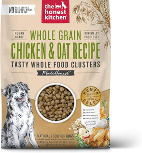 The Honest Kitchen Whole Food Clusters Whole Grain Chicken & Oat Dry Dog Food, 20 lb Bag