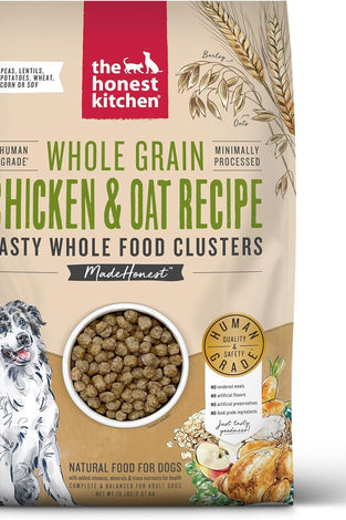The Honest Kitchen Whole Food Clusters Whole Grain Chicken & Oat Dry Dog Food, 20 lb Bag