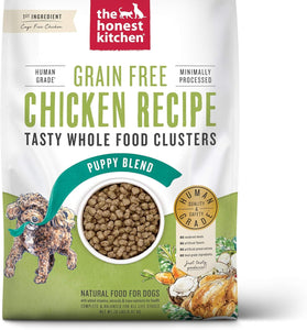The Honest Kitchen Whole Food Clusters Puppy Grain Free Chicken Dry Dog Food, 20 lb Bag