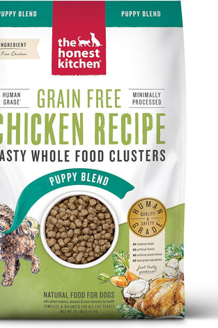 The Honest Kitchen Whole Food Clusters Puppy Grain Free Chicken Dry Dog Food, 20 lb Bag