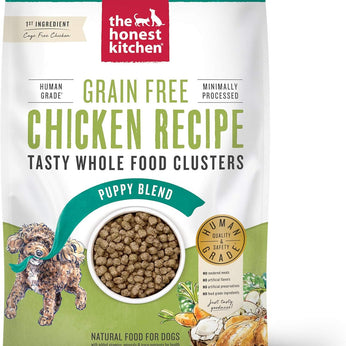 The Honest Kitchen Whole Food Clusters Puppy Grain Free Chicken Dry Dog Food, 20 lb Bag