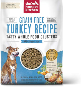 The Honest Kitchen Whole Food Clusters Grain Free Turkey Dry Dog Food, 20 lb Bag
