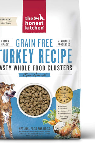 The Honest Kitchen Whole Food Clusters Grain Free Turkey Dry Dog Food, 20 lb Bag