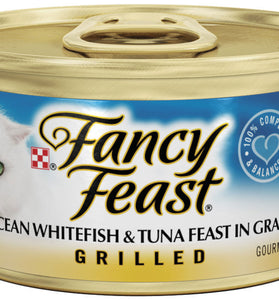 Fancy Feast Grilled Ocean Whitefish and Tuna Canned Cat Food