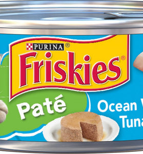 Friskies Pate Ocean White Fish & Tuna Dinner Canned Cat Food