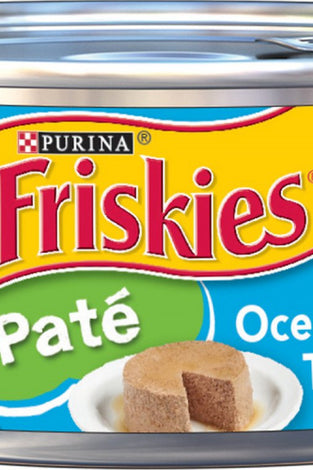 Friskies Pate Ocean White Fish & Tuna Dinner Canned Cat Food