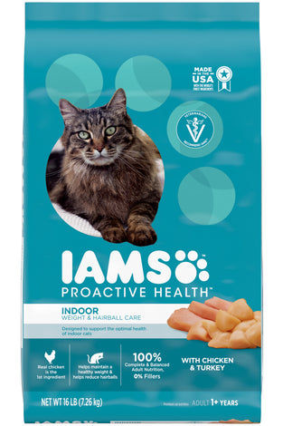 Iams Proactive Health Indoor Weight and Hairball Care Dry Cat Food