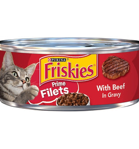 Friskies Prime Filets With Beef In Gravy Canned Cat Food