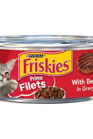 Friskies Prime Filets With Beef In Gravy Canned Cat Food