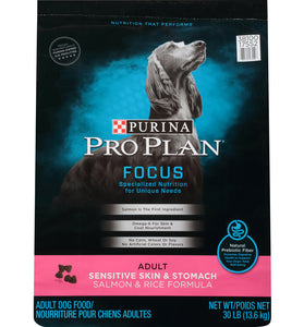 Purina Pro Plan Focus Sensitive Skin & Stomach Formula Salmon & Rice Formula Dry Dog Food