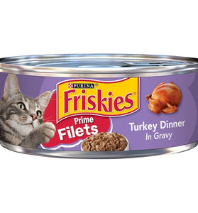 Friskies Prime Filets Turkey Dinner In Gravy Canned Cat Food