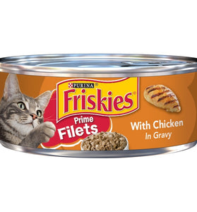 Friskies Prime Filets With Chicken In Gravy Canned Cat Food