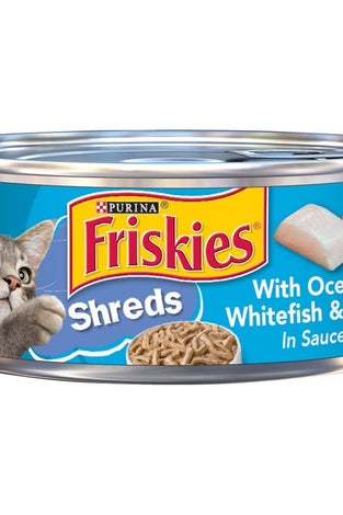 Friskies Savory Shreds with Ocean White Fish & Tuna Canned Cat Food