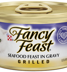 Fancy Feast Grilled Seafood Feast in Gravy Cat Food Canned