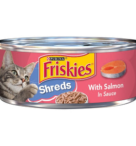 Friskies Savory Shreds Salmon in Sauce Canned Cat Food