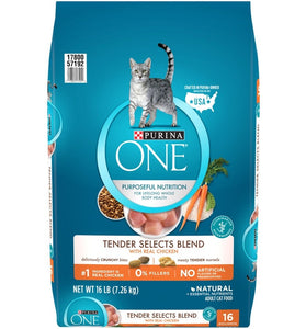 Purina ONE Tender Selects Blend Real Chicken Dry Cat Food