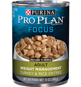 Purina Pro Plan Focus Adult Weight Management Turkey & Rice Entree Canned Dog Food
