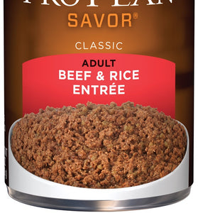 Purina Pro Plan Savor Adult Beef & Rice Entree Canned Dog Food