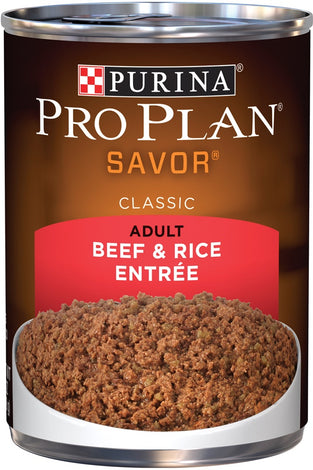 Purina Pro Plan Savor Adult Beef & Rice Entree Canned Dog Food
