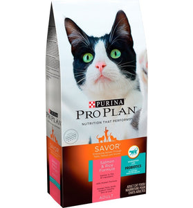 Purina Pro Plan Savor Adult Salmon & Rice Formula Dry Cat Food