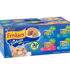 Friskies Seafood Variety Pack Canned Cat Food