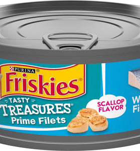 Friskies Tasty Treasures Prime Fillet with Ocean Fish & Tuna Scallop Flavor Canned Cat Food