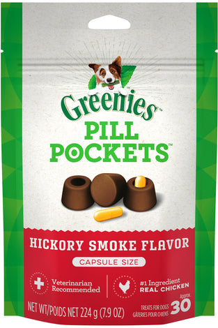 Greenies Pill Pockets Canine Hickory Smoke Flavor Dog Treats