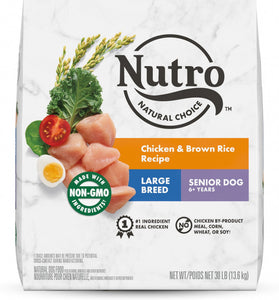 Nutro Wholesome Essentials Large Breed Senior Farm-Raised Chicken, Brown Rice & Sweet Potato Dry Dog Food