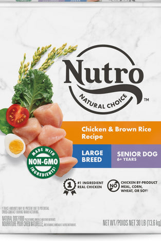 Nutro Wholesome Essentials Large Breed Senior Farm-Raised Chicken, Brown Rice & Sweet Potato Dry Dog Food