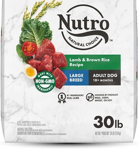 Nutro Wholesome Essentials Large Breed Adult Pasture-Fed Lamb & Rice Dry Dog Food