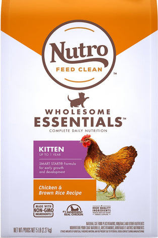 Nutro Wholesome Essentials Farm Raised Kitten Chicken and Brown Rice Dry Cat Food