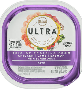 Nutro Ultra Adult Small to Large Dogs Chicken, Lamb and Salmon Pate Wet Dog Food