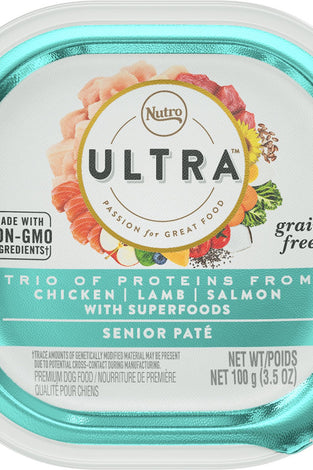 Nutro Ultra Senior Chicken, Lamb, & Salmon Pate Wet Dog Food