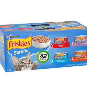Friskies Shreds Variety Pack Canned Cat Food