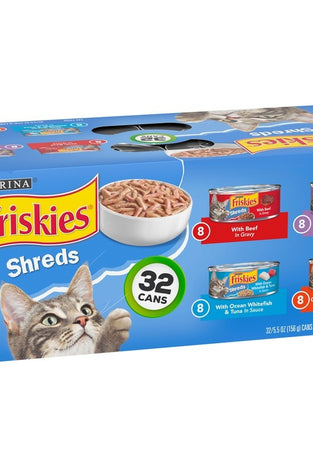 Friskies Shreds Variety Pack Canned Cat Food