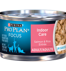 Purina Pro Plan Focus Adult Indoor Care Salmon & Rice Entree in Sauce Canned Cat Food