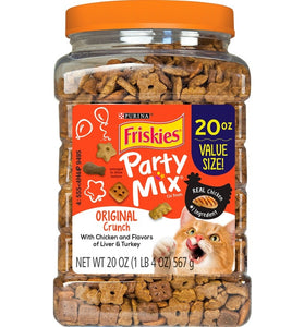Friskies Party Mix Crunch Original Chicken, Liver and Turkey Cat Treats