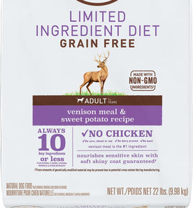 Nutro Limited Ingredient Diet Grain Free Adult Venison and Sweet Potato Dry Dog Food