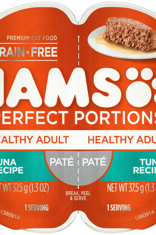 Iams Perfect Portions Healthy Adult Tuna Pate Wet Cat Food Tray
