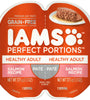 Iams Perfect Portions Healthy Adult Salmon Pate Wet Cat Food Tray