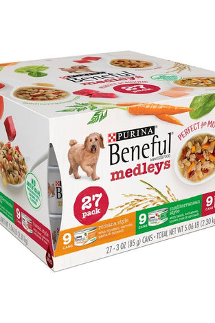 Beneful Medley Variety Pack Mediterranean, Romana, Tuscan Canned Dog food