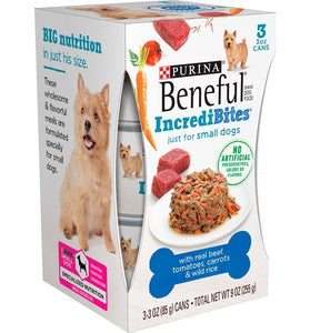 Beneful IncrediBites for Small Dogs with Beef, Tomatoes, Carrots and Wild Rice Canned Dog Food