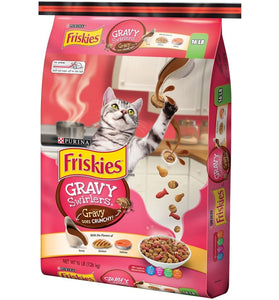 Friskies Gravy Swirlers Chicken & Salmon Flavor Dry Cat Food