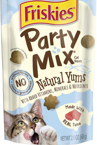 Friskies Party Mix Natural Yums with Real Tuna Cat Treats