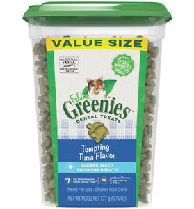 Feline Greenies Adult Dental Tempting Tuna Flavor Cat Treats