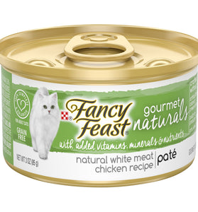 Fancy Feast Gourmet Naturals Grain-Free Pate White Meat Chicken Recipe Adult Wet Cat Food